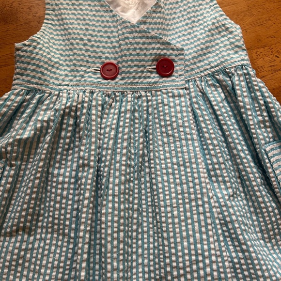#8 - Kelly's Kids Blue/White Dress - Size 4/5 - Picture 3 of 3